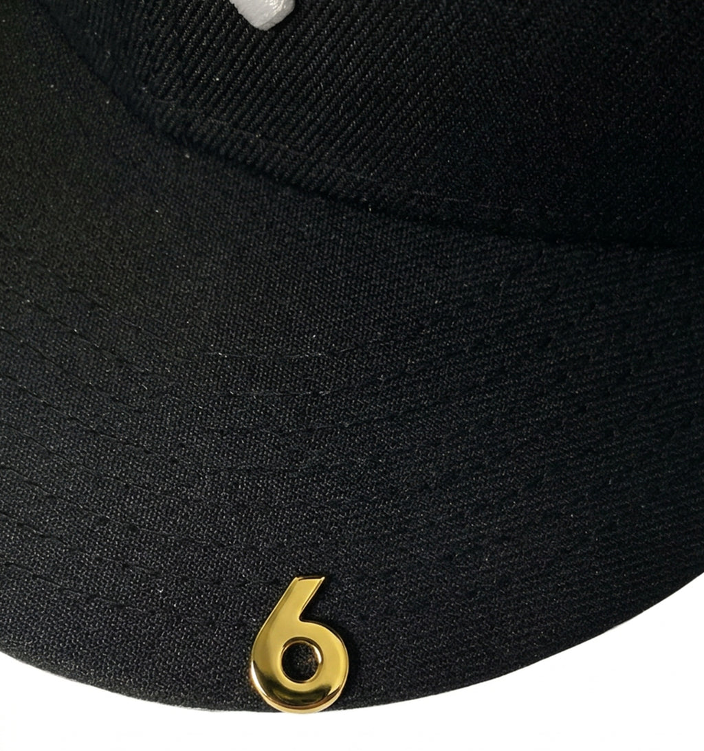 Number "6" Brim Hat Clip